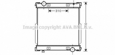 AVA QUALITY COOLING iv2088 -  Радиатор, охлаждение двигателя